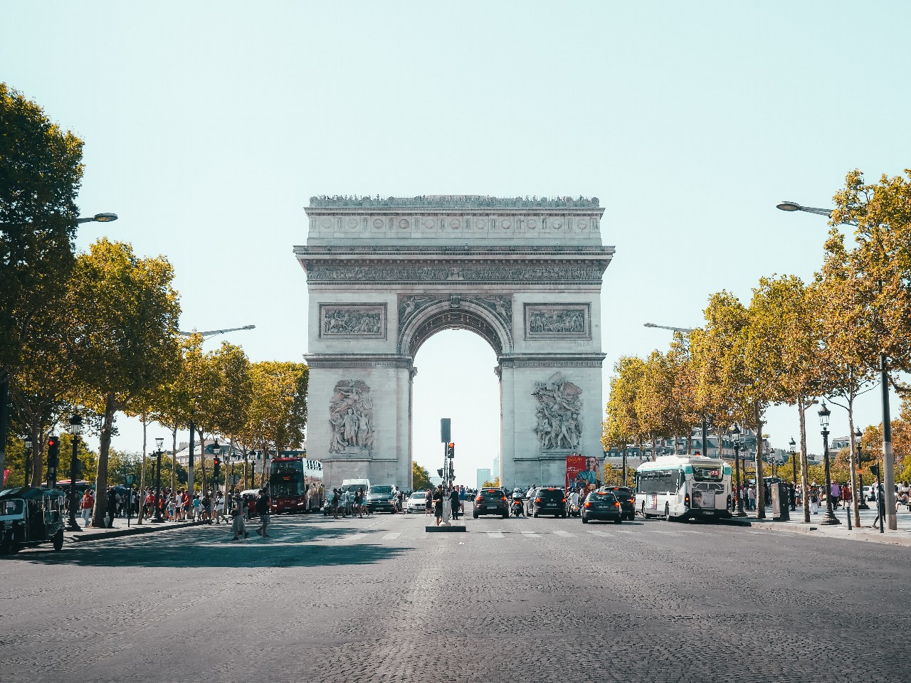 The Arc de Triomphe